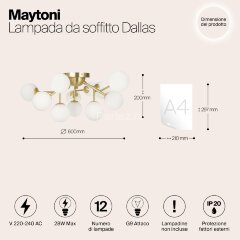 Потолочная люстра Maytoni MOD545CL-12BS