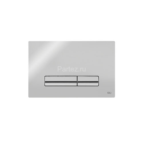 Кнопка смыва Oli Glam OLIpure механическая, двойная, пластик, хром глянцевый (CG45000192905)