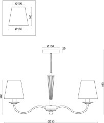 Потолочная люстра Freya FR2027PL-05N