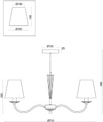 Потолочная люстра Freya FR2027PL-05N