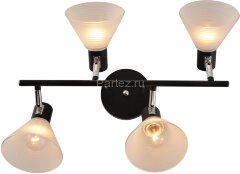 Потолочная люстра Reluce 01553-3.3-04B BK+CR