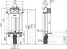 Смывной бачок Alcadrain Alcamodul для унитаза со смывным бачком без клавиши смыва (AM100/1000)