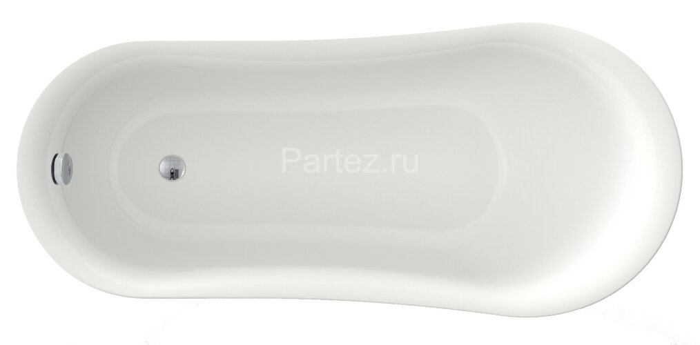 Ванна акриловая AZARIO CARDIFF 1700x760x800 свободностоящая, в комплекте с сифоном и металлическими 