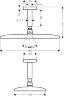 Hnsgrohe 27381000 Верхний душ Raindance E 360 AIR 1jet, потолочное подсоединение 100 мм, 1/2