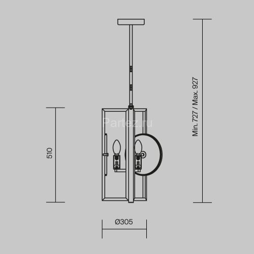 Потолочная люстра Maytoni MOD099PL-03G