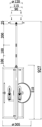 Потолочная люстра Maytoni MOD099PL-03G
