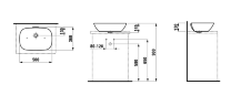 Раковина-чаша Laufen INO, 500х360мм, цвет белый (8.1230.2.000.109.1)