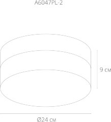 Потолочный светильник Arte Lamp A6047PL-2WH