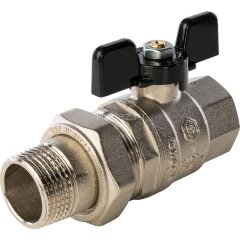 Кран шаровой полнопроходной с американкой 1" Stout