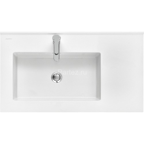 Раковина Aquaton Квадро Про 80 L, левая, белая (1A734431QA01L)