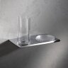 Стакан стеклянный с полочной-мыльницей Keuco Edition 400 (11556019000)