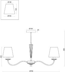 Потолочная люстра Freya FR2027PL-07BS