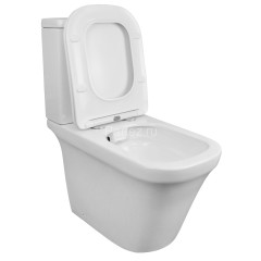 Унитаз-компакт Azario Candy 370х620х780 напольный, безободковый, в комплекте с бачком и сиденьем мик