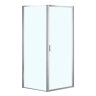 Душевое ограждение Azario RICHMOND 900х900х1950 БЕЗ ПОДДОНА прозрачное стекло 6 мм, профиль хром (AZ-NAG1221 900)