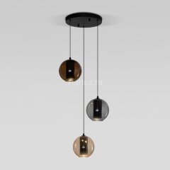 Подвесной светильник Eurosvet 50258/3 LED дымчатый/ бежевый/ шоколад