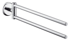 Полотенцедержатель Hansgrohe Logis Classic двухрожковый, хром (41612000)