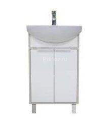 Тумба под раковину AQUATON РИКО 50 напольная, Белый Ясень/Фабрик (1A212401RIB90)