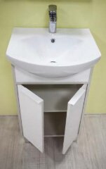 Тумба под раковину AQUATON РИКО 50 напольная, Белый Ясень/Фабрик (1A212401RIB90)