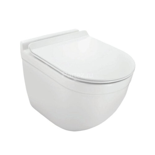 Унитаз подвесной Jaquar Solo, безободковый, сиденье и крышка slim