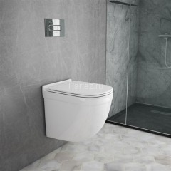 Унитаз подвесной Jaquar Solo, безободковый, сиденье и крышка slim