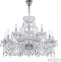 Подвесная люстра Bohemia 5402/10+5/240 Ni Clear/M-1G