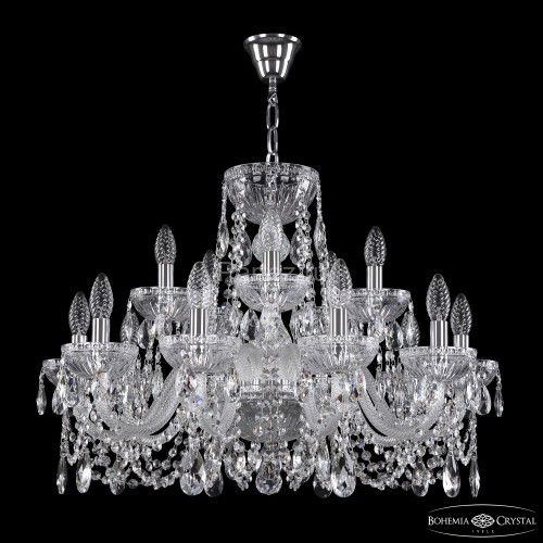 Подвесная люстра Bohemia 5402/10+5/240 Ni Clear/M-1G