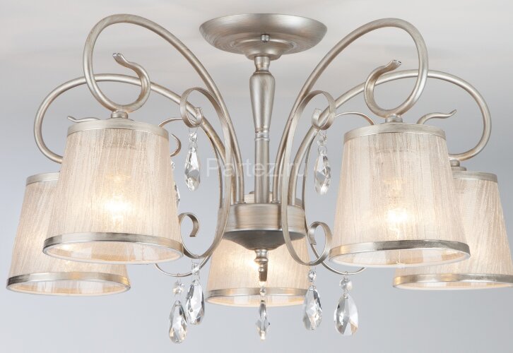 Потолочная люстра Eurosvet 60065/5 серебро