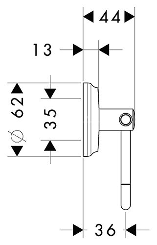 41626000 Logis Classic Держатель для туалетной бумаги