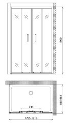Душевой уголок Gemy Victoria S30192D-A85