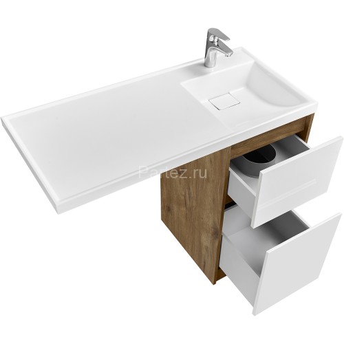 Тумба под раковину Aquaton Лондри 40 без фасада, дуб рустикальный (1A267001LHDR0)