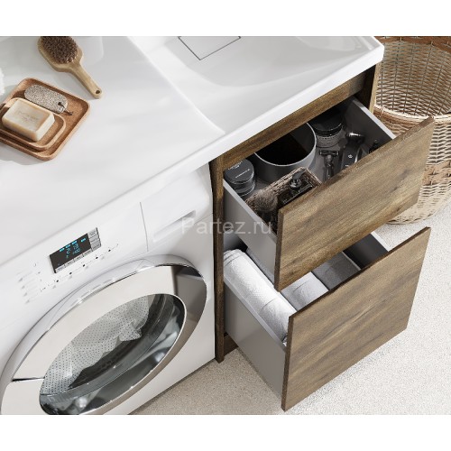 Тумба под раковину Aquaton Лондри 40 без фасада, дуб рустикальный (1A267001LHDR0)