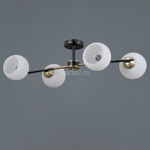 Потолочная люстра ILLUMICO IL0469-4CSQ-24 BK AB LIBRA