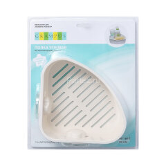 Полочка угловая Fixsen Grampus одноэтажная, белая (GR-3308)