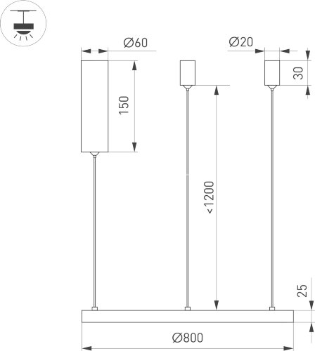 Подвесной светильник Arlight 046249