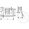 Держатель туалетной бумаги Hansgrohe AddStoris, шлифованная бронза (41771140)