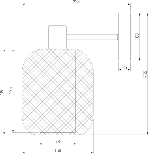 Бра Eurosvet 30191/1 черный