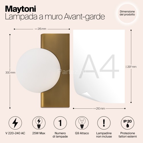 Бра Maytoni MOD324WL-01BS