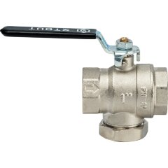 Кран шаровой с фильтром 1" Stout