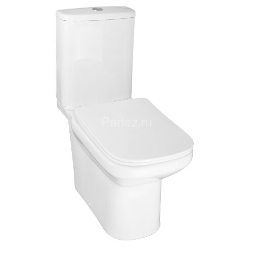 Унитаз-компакт Azario Wandy 350х614х795 напольный, безободковый, с быстросъемным сиденьем микролифт 