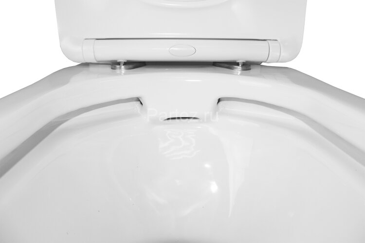 Унитаз-компакт Azario Wandy 350х614х795 напольный, безободковый, с быстросъемным сиденьем микролифт 