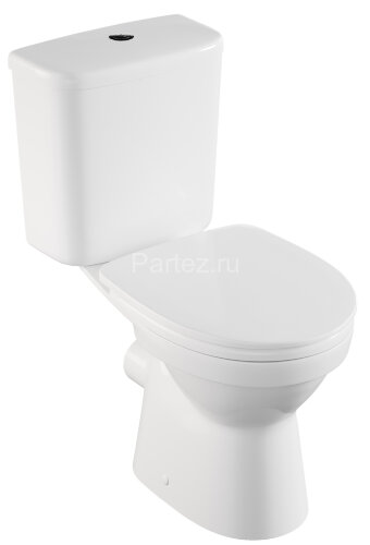 Унитаз-компакт Vitra Norm Fit 355х650х780 напольный, сиденье термопласт с микролифтом, белый (9844B0