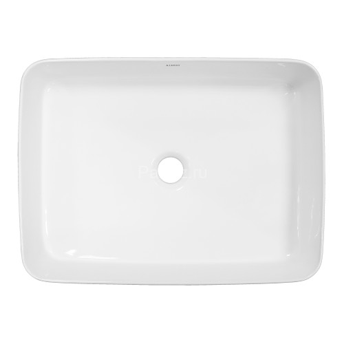 Раковина накладная Azario 500х385х135 прямоугольная, белый глянцевый (AZ-2284)
