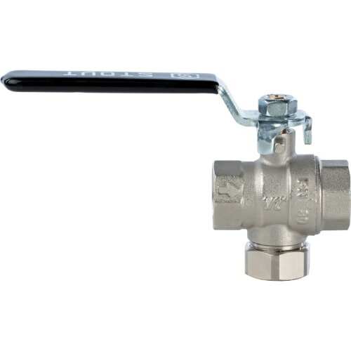 Кран шаровой с фильтром 1/2" Stout