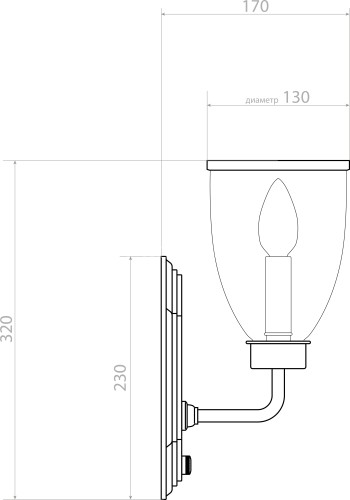 Бра Covali WL-30378