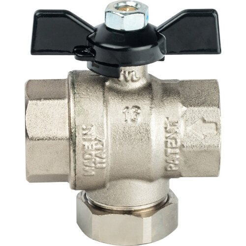 Кран шаровой с фильтром 3/4" Stout