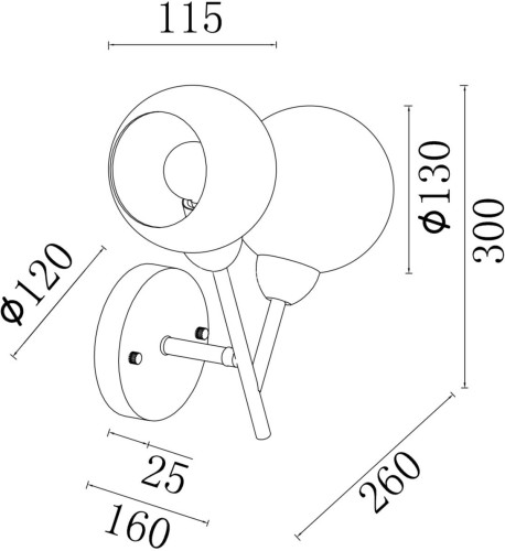 Бра Freya FR5121WL-02G