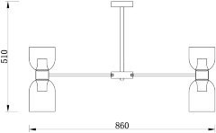 Потолочная люстра Freya FR5203PL-16BS