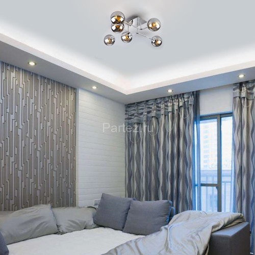 Потолочная люстра Eurosvet 30140/6 хром