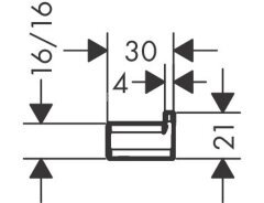 Крючок Hansgrohe , Золото (41742990)