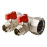 Коллектор с регулирующими вентилями 3/4"х2х1/2"НР VALTEC